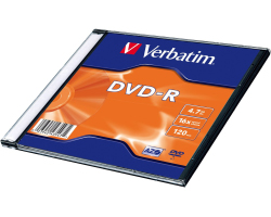 DVD-R Verbatim 4.7GB 16× Matt Silver Single pack Slimcase (min. 20 kom)