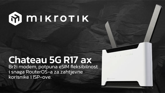 MikroTik Chateau 5G R17 ax: Revolucija u 5G povezivosti s eSIM podrškom