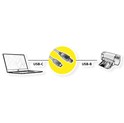 Roline USB2.0 Kabel TIP C, C - B, M/M, 4.5m, crni