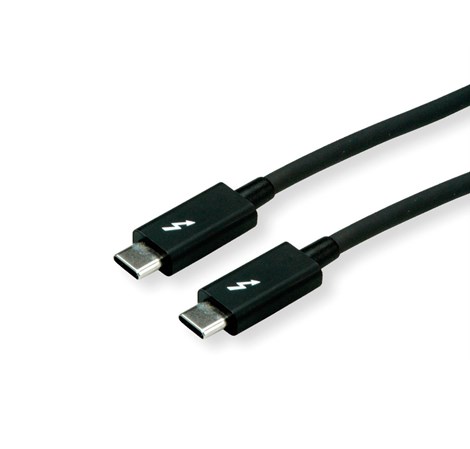 Roline USB-C Thunderbolt3 kabel, M/M, 2.0m, crni