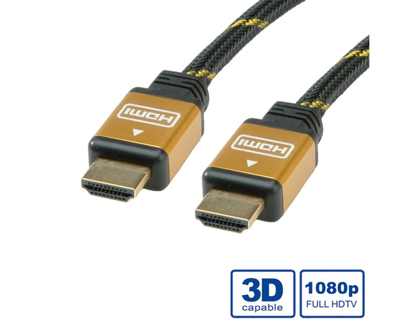 Roline GOLD HDMI kabel sa mrežom, M/M, 20m