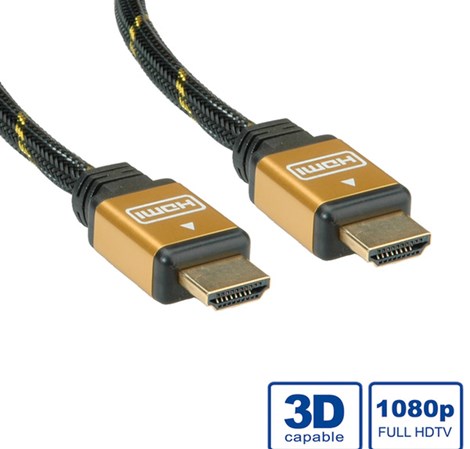 Roline GOLD HDMI kabel sa mrežom, M/M, 20m