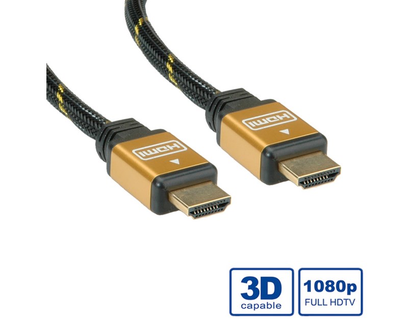 Roline GOLD HDMI kabel sa mrežom, M/M, 20m