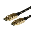 Roline GOLD DisplayPort kabel v1.2, DP-DP M/M, 2.0m, crno/zlatni