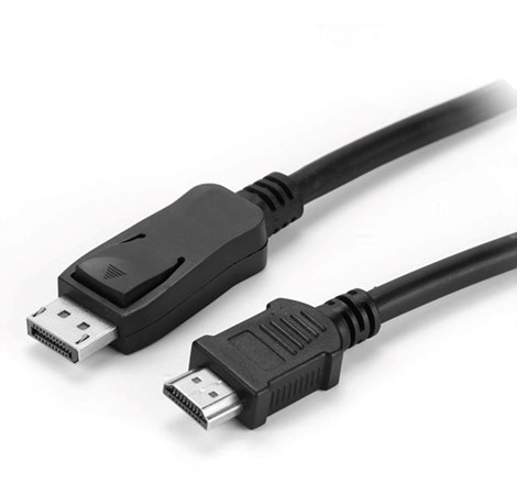 Roline VALUE DisplayPort kabel v1.1, DP - HDMI (HDTV), M/M, 10m, crni