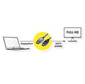 Roline VALUE DisplayPort kabel v1.1, DP - HDMI (HDTV), M/M, 10m, crni