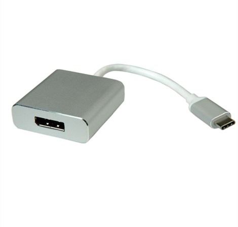 Roline adapter USB-C - DisplayPort v1.2, M/F, 0.1m