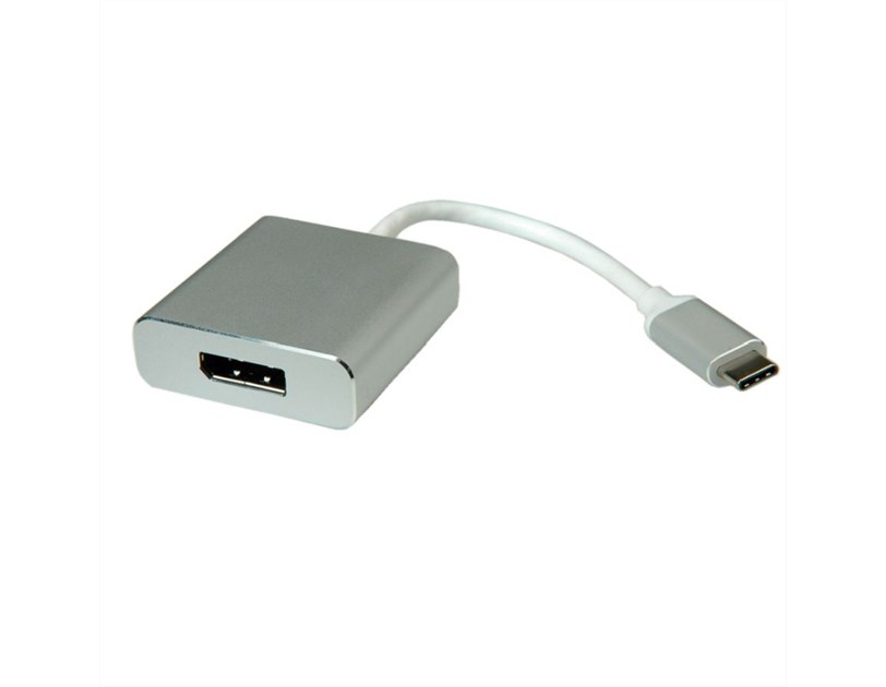 Roline adapter USB-C - DisplayPort v1.2, M/F, 0.1m