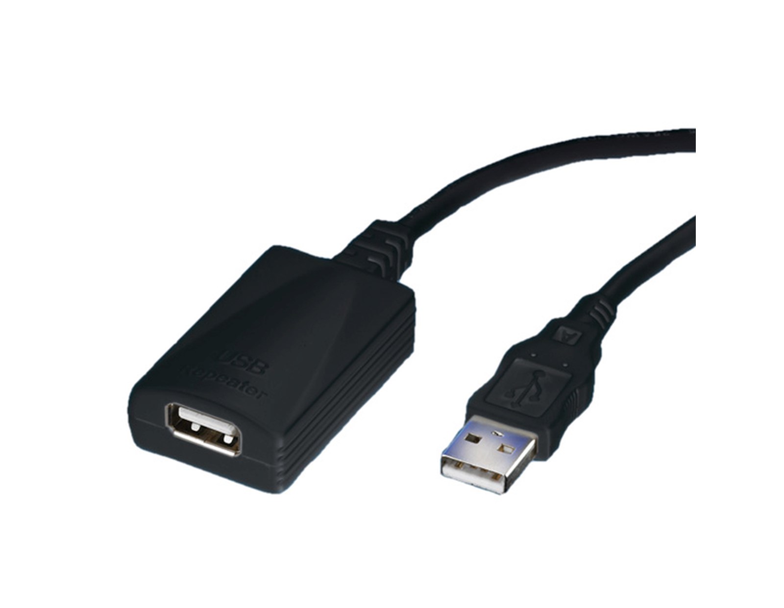 Roline USB2.0 produžni kabel, 1-port, 5.0m, crni
