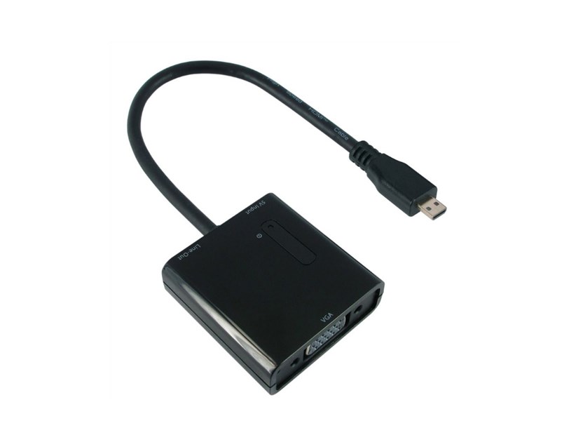 Roline VALUE adapter/kabel Micro HDMI - VGA, M/F, 0.15m