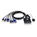 ATEN 2-port USB VGA KVM Switch sa kablovima (CS22U)