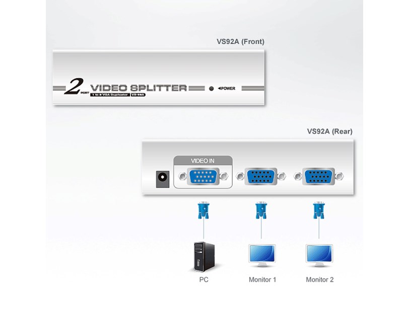Aten 2-Port VGA Splitter (350MHz)