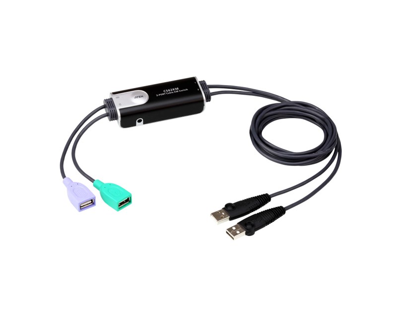 ATEN 2-port Boundless KM Switch sa kablovima (CS62KM)
