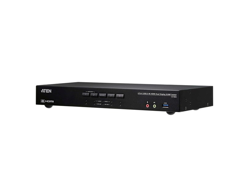 Aten 4-Port USB 3.0 4K HDMI Dual Display KVMP Switch