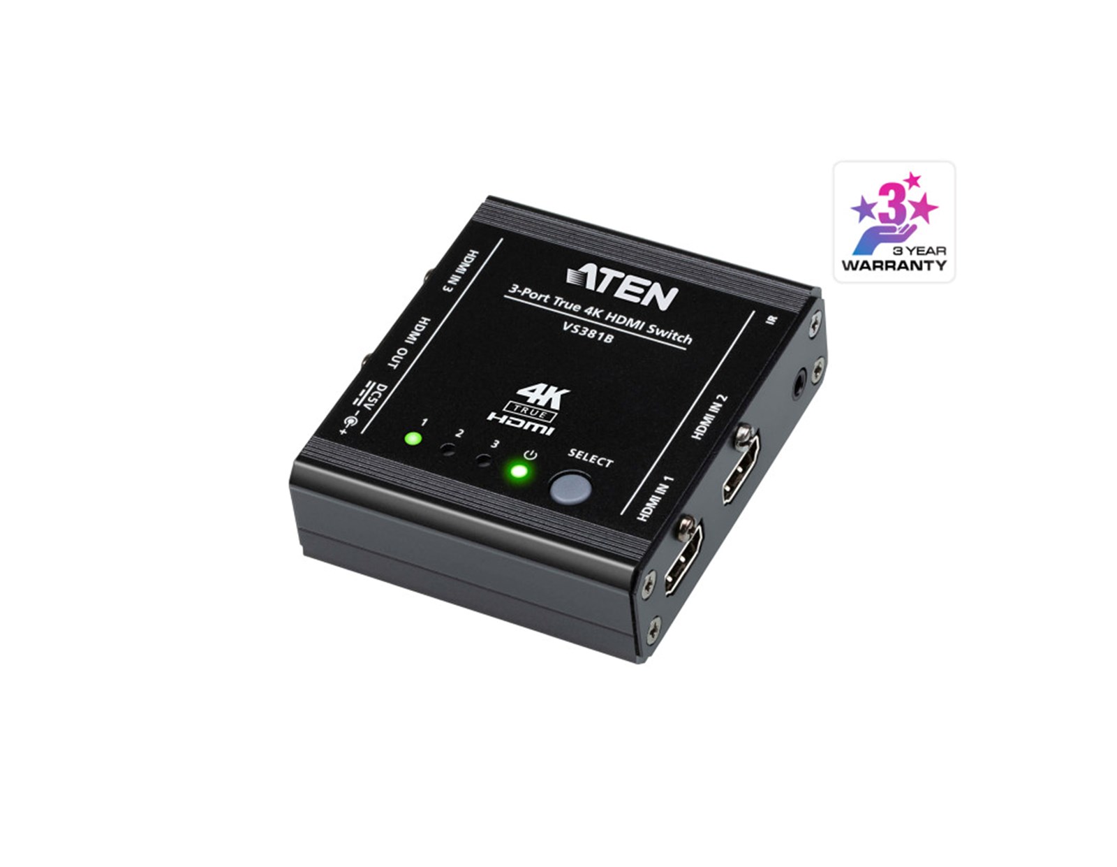 Aten 3-Port True 4K HDMI Switch