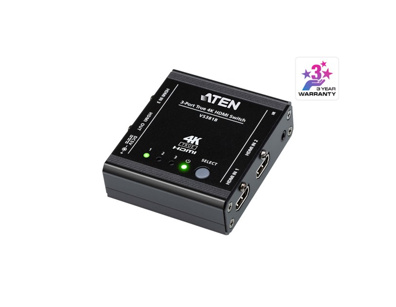 Aten 3-Port True 4K HDMI Switch