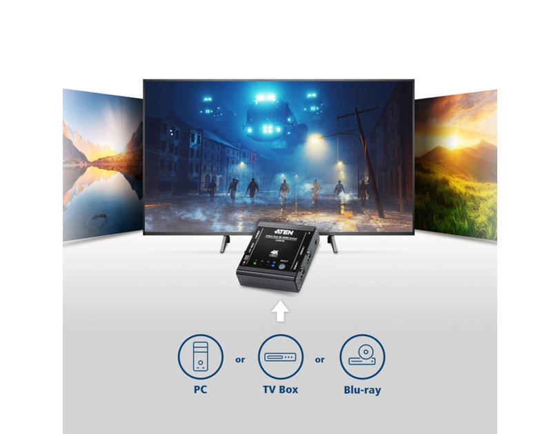Aten 3-Port True 4K HDMI Switch