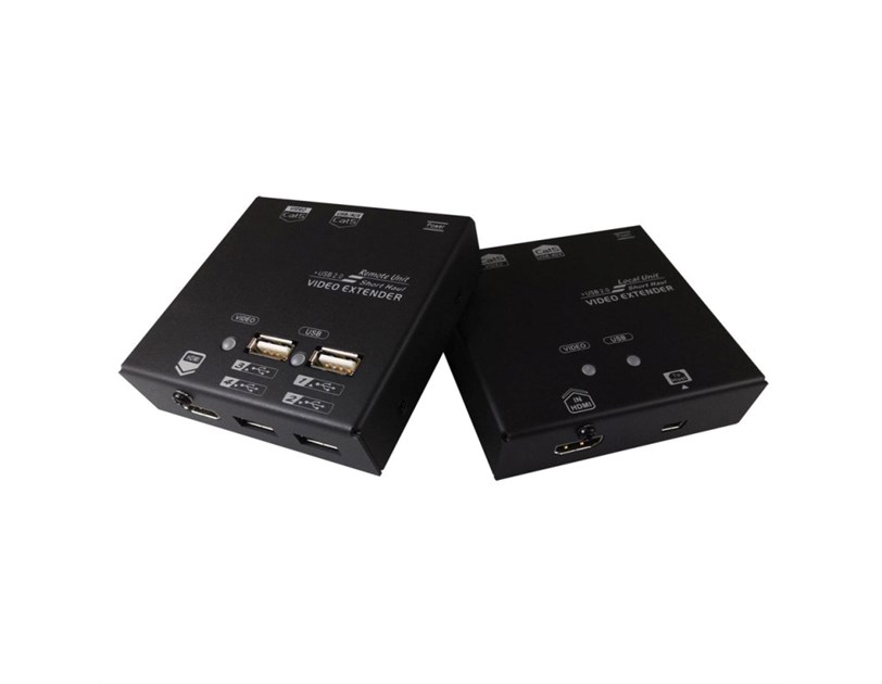 Roline VALUE KVM Extender over Cat.5e/6, HDMI, 4×USB, max. 60m