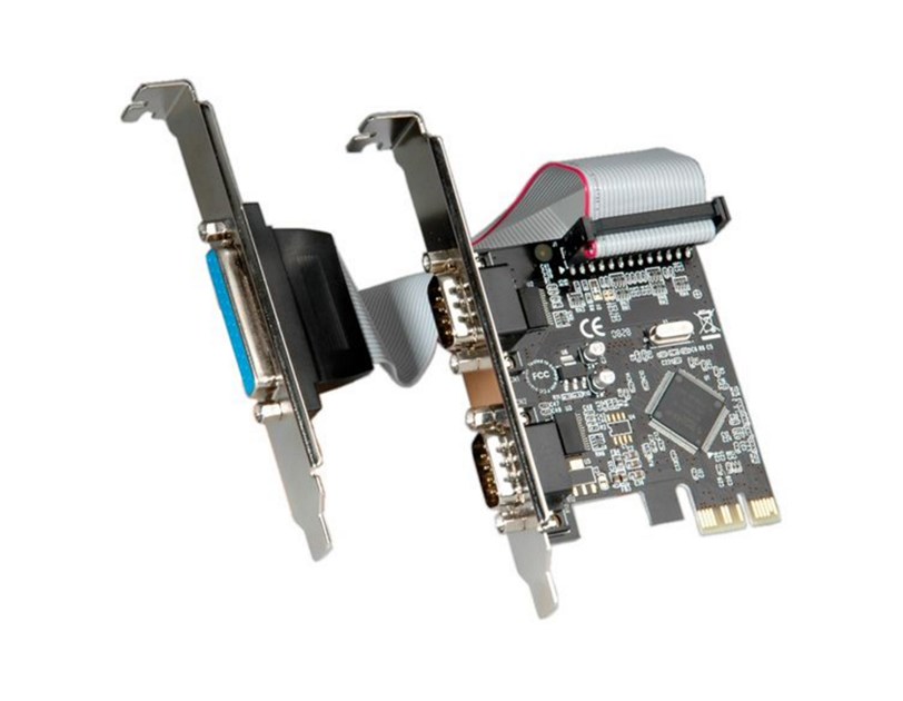 Roline VALUE PCIe kontroler 2×RS232/1×Parallel