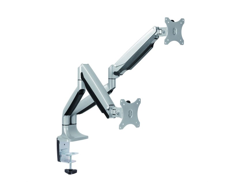 Roline VALUE dvostruki stolni pneumatski nosač monitora do 32", 6 spojeva, Pivot, nosivost 9kg