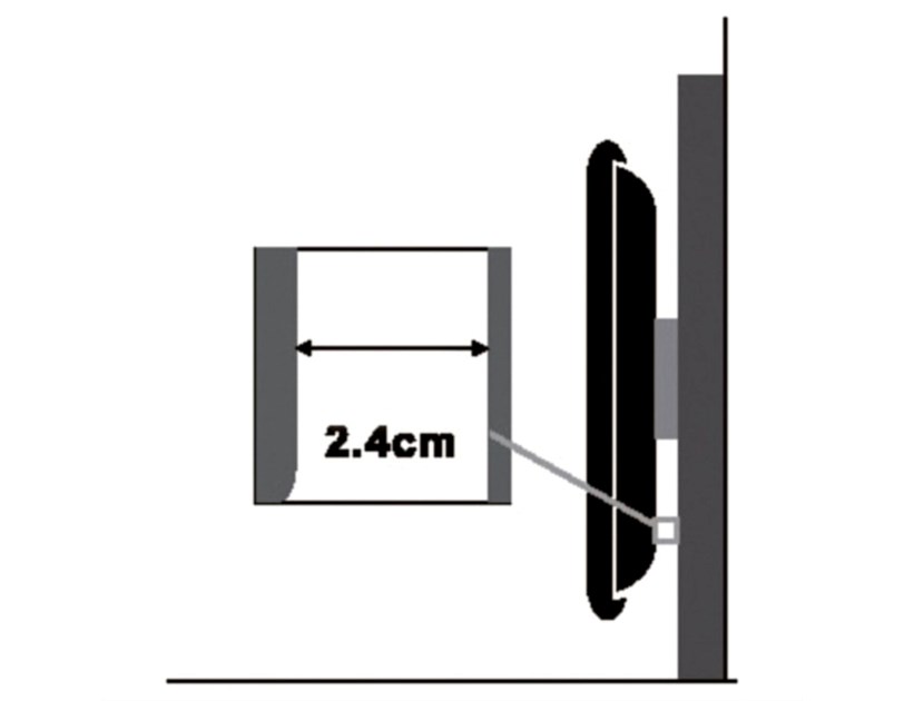 Roline VALUE zidni nosač za TV 32"-60", nosivost do 80kg, Low Profile, crni