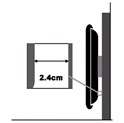 Roline VALUE zidni nosač za TV 32"-60", nosivost do 80kg, Low Profile, crni