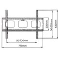 Roline VALUE zidni nosač za TV 32"-60", nosivost do 80kg, Low Profile, crni