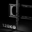 Roline VALUE zidni nosač za TV 60"-120", nagibni, udaljenost od zida 80mm, nosivost 120kg, crni