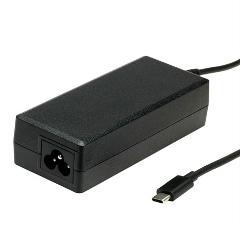 Roline USB-C strujni adapter, utor za 3-pinski kabel ("Mickey Mouse"), 65W