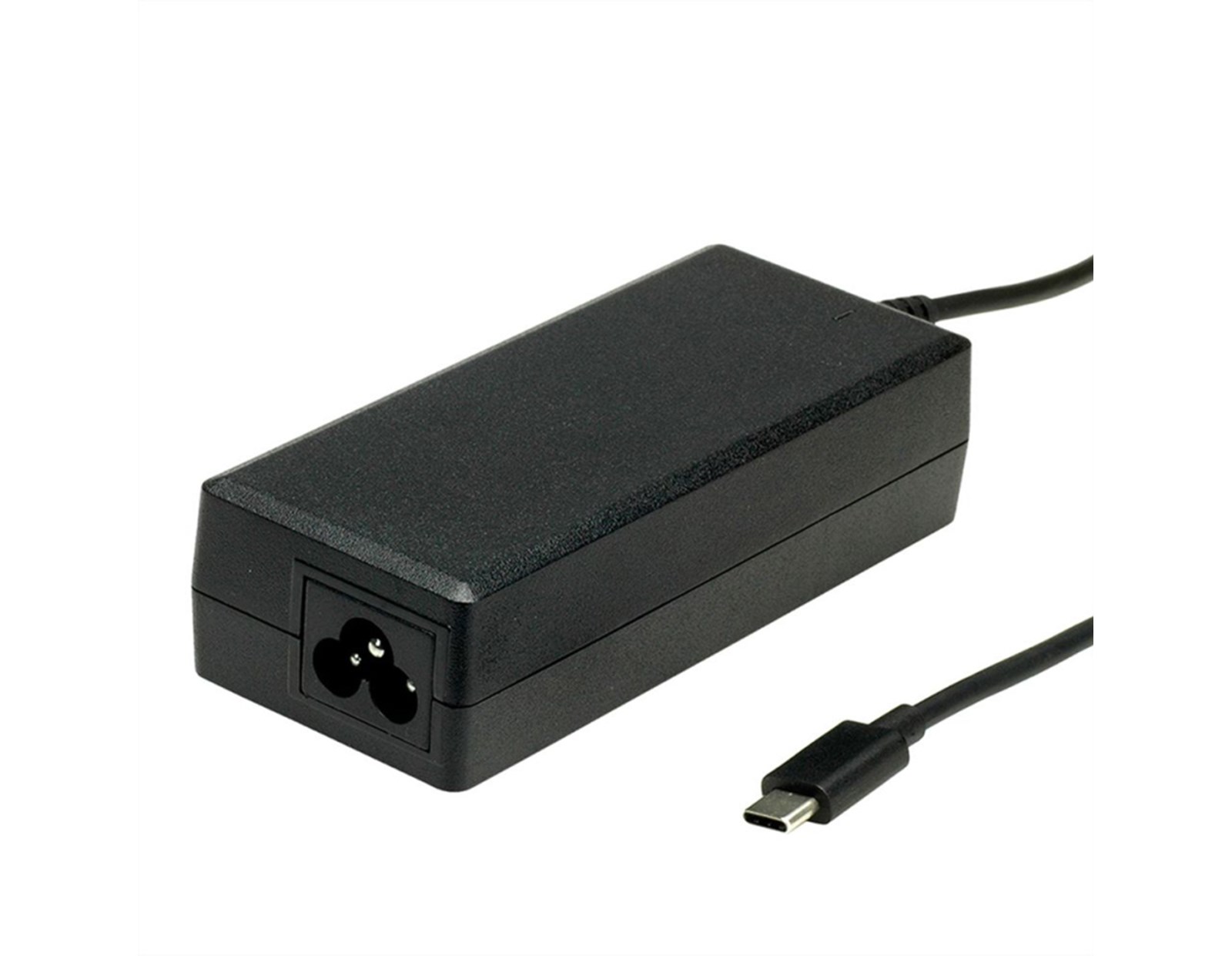Roline USB-C strujni adapter, utor za 3-pinski kabel ("Mickey Mouse"), 65W