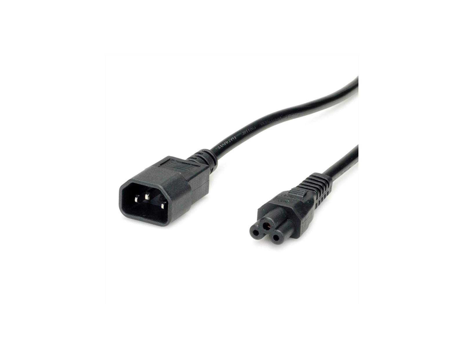 Roline VALUE naponski kabel, IEC320 C14-C5, M/F, 1.8m, crni