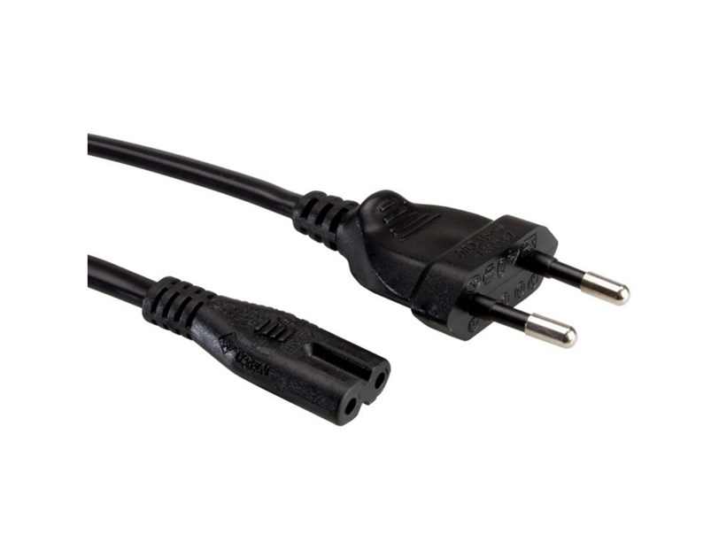 Roline VALUE naponski kabel 2-polni, IEC320 C7, 5.0m, crni