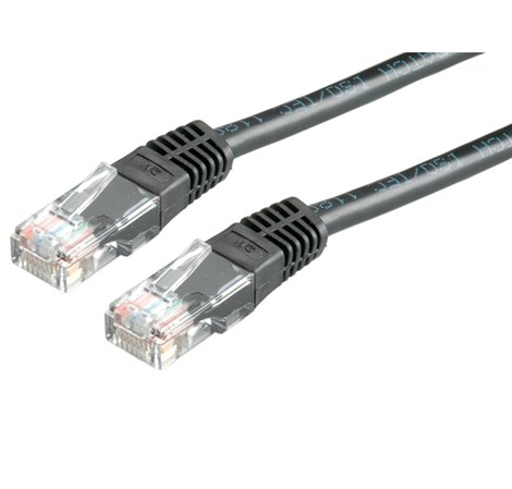 Roline UTP mrežni kabel Cat.5e, 0.5m, crni