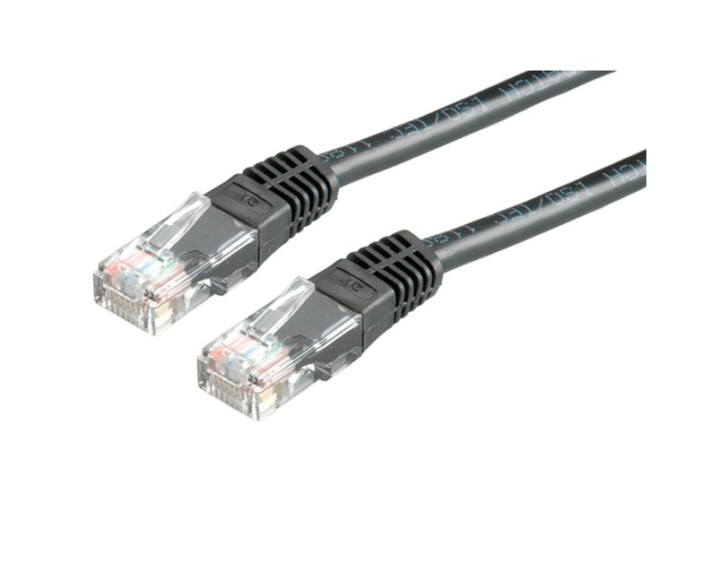 Roline UTP mrežni kabel Cat.5e, 1.0m, crni