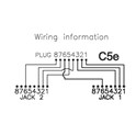 Roline VALUE Y (T) adapter Cat.5e/Class D, 1×RJ45 - 2×RJ45, M/F, STP, srebrni