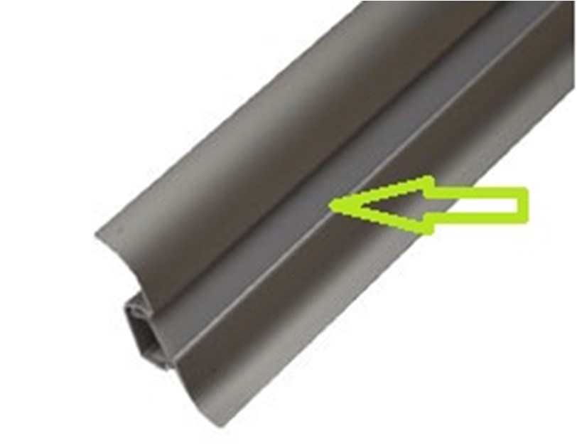 EcoVision mliječni pokrov za ALU BaseBoard, 2,5m