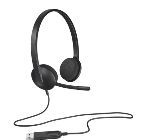 Logitech H340 stereo slušalice sa mikrofonom, USB (981-000475)
