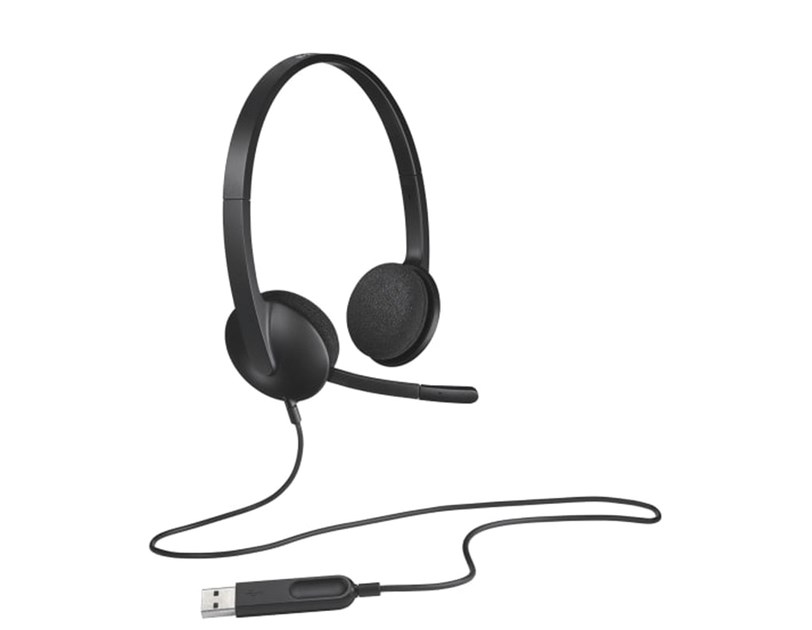 Logitech H340 stereo slušalice sa mikrofonom, USB (981-000475)