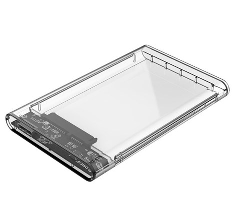 Orico vanjsko kućište 2.5" SATA HDD/SSD, do 9.5 mm, tool free, USB3.0 (SATA3 podržano) prozirno kućište (ORICO-2139U3-CR-EP-HW)