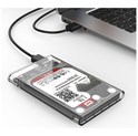 Orico vanjsko kućište 2.5" SATA HDD/SSD, do 9.5 mm, tool free, USB3.0 (SATA3 podržano) prozirno kućište (ORICO-2139U3-CR-EP-HW)