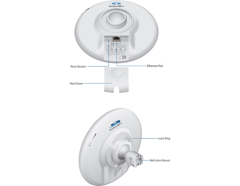 Ubiquiti airMax NanoBeam 5ac Gen2, 5GHz, 19dBi