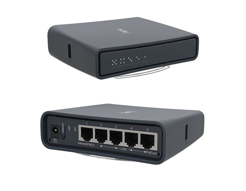 Mikrotik RB952Ui-5ac2nD-TC, hAP ac lite tower, 650MHz CPU, 64MB RAM, 5xLAN, 2.4Ghz 802.11b/g/n/ 5Ghz 802.11ac, USB, PSU, RouterOS L4