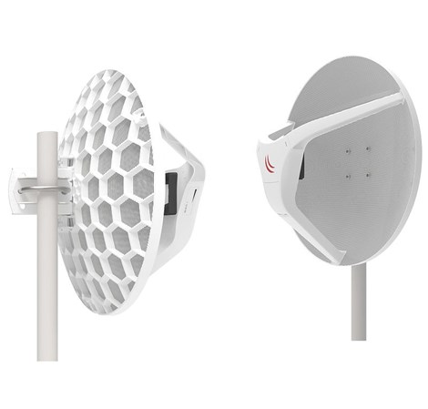 Mikrotik RBLHGG-60ad kit (Wireless Wire Dish), 2× LHGG-60ad za 60Ghz link, 60GHz antena, 802.11ad, 716MHz CPU, 256MB RAM, 1xGLAN, RouterOS L3, POE, PSU