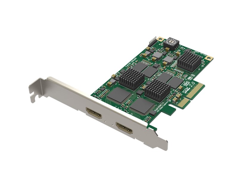 Magewell Pro capture dual HDMI, LP PCIe x4, 2-channel HDMI, plus standard 3D images, Window/Linux/Mac (11080)