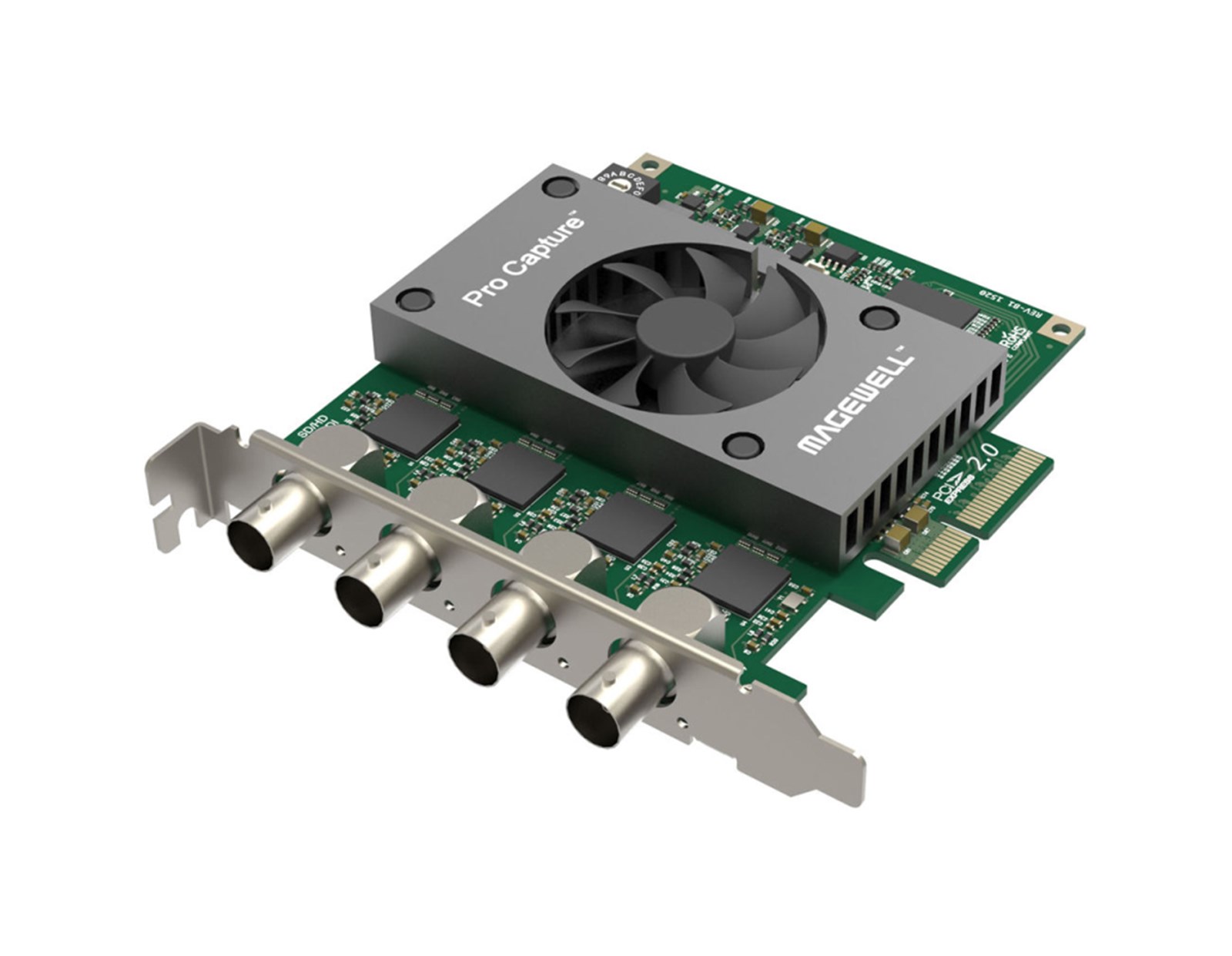 Magewell Pro capture quad SDI, FH PCIe x4, 4-channel SD/HD/3G/2K SDI, Windows/Linux/Mac (11090)