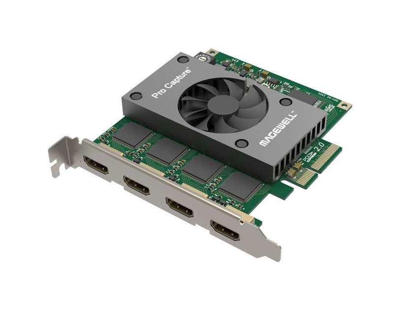 Magewell Pro capture quad HDMI, FH PCIe x4, 4-channel HDMI, Windows/Linux/Mac (11100)