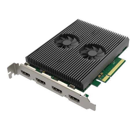 Magewell Pro capture dual HDMI 4K Plus LT, PCIe x8, 2-channel HDMI, Ultra HDMI 4Kp60, Loop-through, Windows/Linux/Mac (11260)