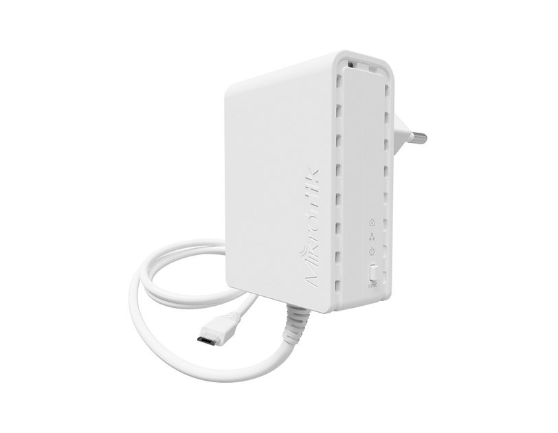 Mikrotik PL7400, PWR-LINE napajanje, microUSB konektor, Type C plug