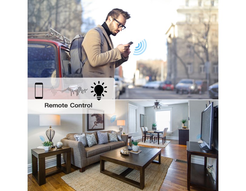 WOOX WiFi Smart preklopnik, 240VAC 10A 2200W, WooxHome app, glasovna kontrola - Alexa & Google Assistant( R4967)