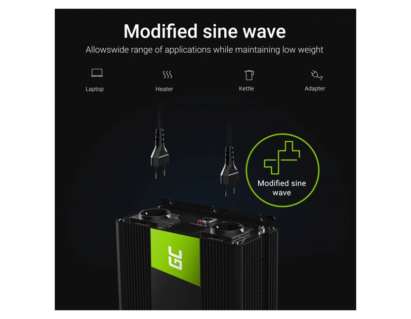 Green Cell strujni inverter 12V na 220V, 2000W/4000W (INV10)